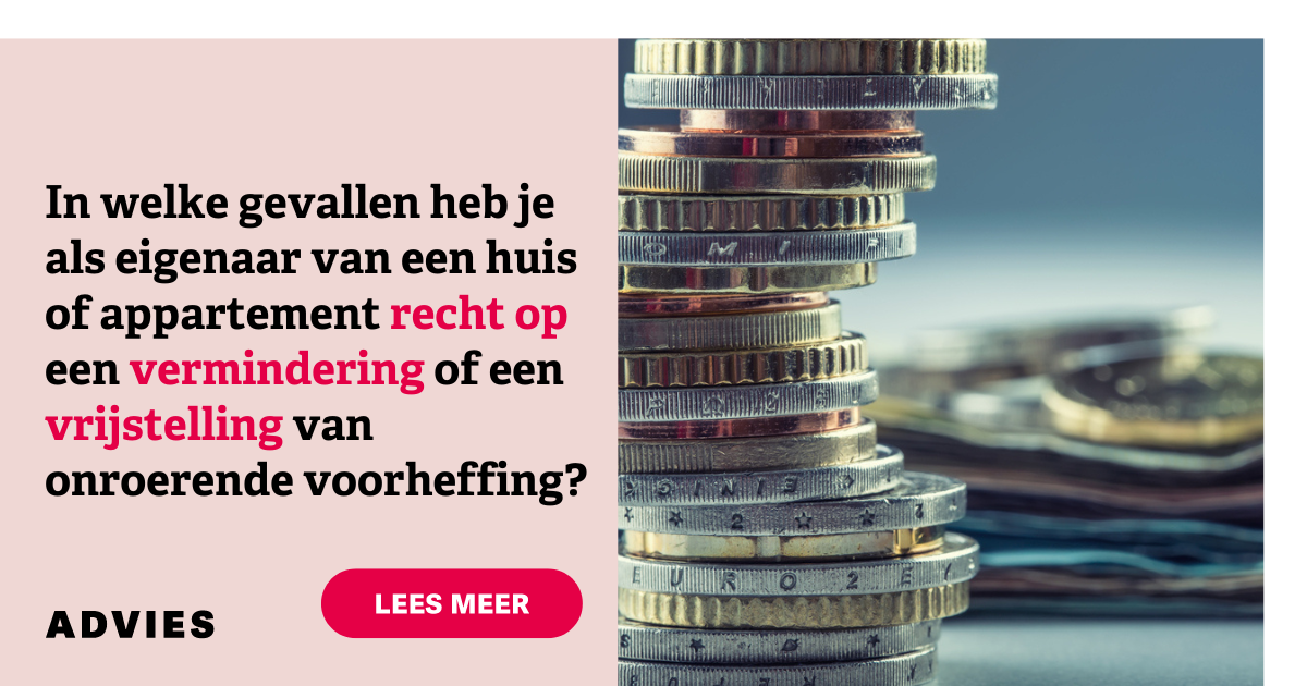 Vermindering of vrijstelling onroerende voorheffing - Dewaele